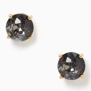 NWT KATE SPADE Black Gumdrop Earrings